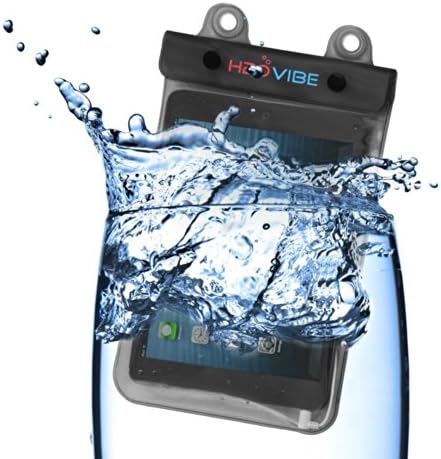 H2OViBe [Safe And Sealed] Waterproof Case With Waterproof AUX Input for Apple iPad Mini, Amazon Kindle, Barnes and Nobles Nook, and most other tablets up to 7 inches - Black
