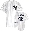 Mariano Rivera Jersey: Youth 2010 Majestic Home Pinstripe Replica #42 New York Yankees Jersey
