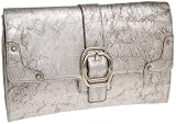 Jessica Simpson Pacha Clutch,Silver,one size