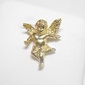 14K Yellow or White Gold Angel Pendant