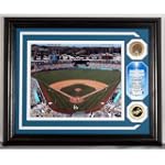 Highland Mint Los Angeles Dodgers Stadium Authenticated Infield Dirt Coin Photo Mint w/24KT Gold Coin