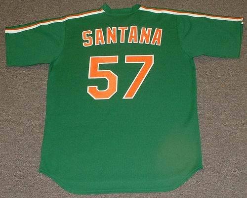 JOHAN SANTANA New York Mets 1980's Majestic Cooperstown Throwback 