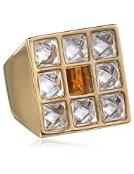 Kelly Wearstler Delongpre 18k Gold Clear Faceted Crystal Ring