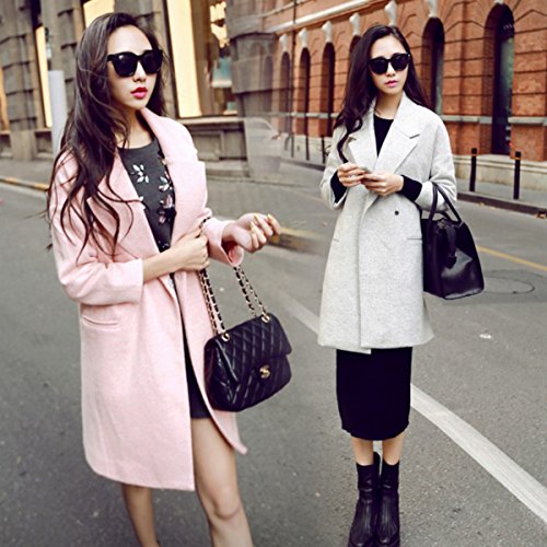 シンプル・ミディアム丈・コート