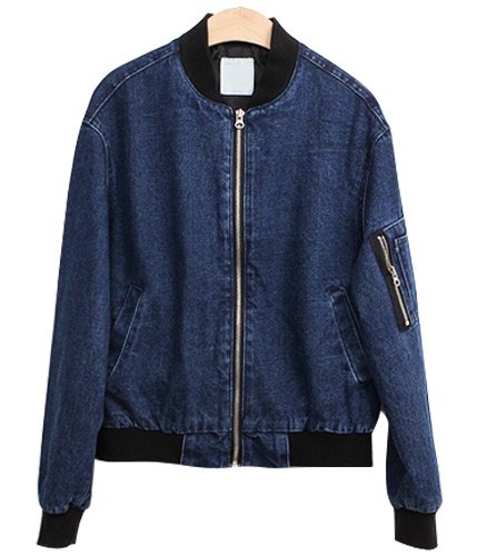 (イイネショップ) eeNeshop デニム ミリタリー ブルゾン