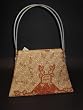 Trapeze Bag Mayan Writings in Ivory
