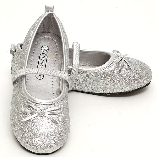 Luna International Silver Glitter Shoes Toddler 5 6-Little Girls 11 12 Luna International Silver Glitter Shoes Toddler 5 6-Little Girls 11 12