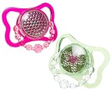 Munchkin 2 Pk Bling Handle Pacifier 6 Month Plus