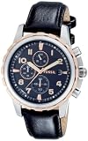 FOSSIL  Herren Chronograph Men's Dress FS4545 Rose Gold IP