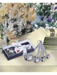 Heart Shaped Measuring Spoons Wedding & Bridal Shower Favors 72 Giftboxed by 
