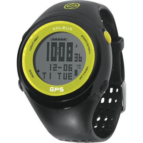 Soleus Unisex SG100351 GPS Fit 1.0 Lime and Black Watch On Sale