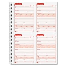 TOPS 4100 Duplicate Carbonless Service Call Book, 11X8-1/2, 5-1/2X4 Form, 200 Sets/Book