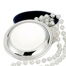 3 Diameter, 1 3 4 High Sterling Silver Beaded Jewelry Box