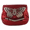 Ladies Red Over The Shoulder Womens Butterfly Bag