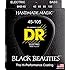 DR Strings Bass Strings, Black Beauties - Extra-Life, Black-Coated