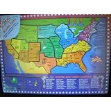 GreatGiftIdeaforChildren!!!USAWoodenPuzzleMap-NEW!