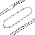 ManoaShark� Silber Kette Esteban Halskette Panzerkette K�nigskette - Breite: 1cm, L�nge: 55 oder 60cm