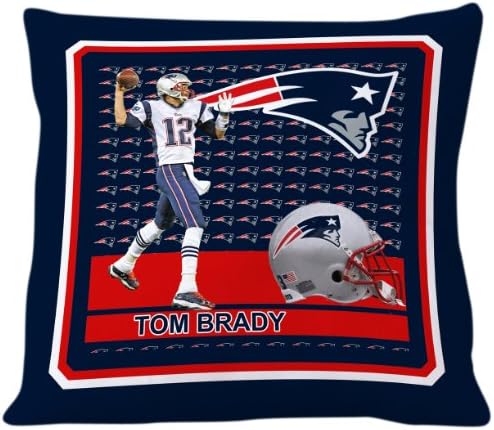 NFL Biggshots Bedding - New England Patriots Tom Brady Toss Pillow, 18-Inch