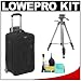 Lowepro Pro Roller x100 SLR Camera Bag/Backpack Case With Wheels (Black) + Tripod + A...