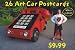 26 Art Car Postcards