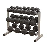 Body Solid GDR363 3-Tier Horizontal Dumbbell Rack