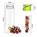 23 Oz Sport Water Bottle With Fruit Infuser And Carrying Handle,With Locking Flip Top Lid And Carrying Handle - BPA FREE - Made With Tritan Copolyester-- (Many Color Option) (Green)