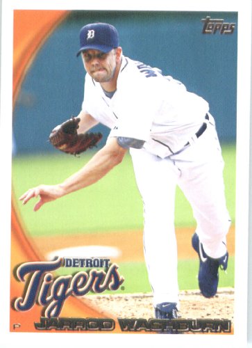 2010 Topps Baseball Card (Limited Team Edition) # DET2 Jarrod Washburn Detroit Tigers P Mint Condition - Shipped In Protective Screwdown Display Case!