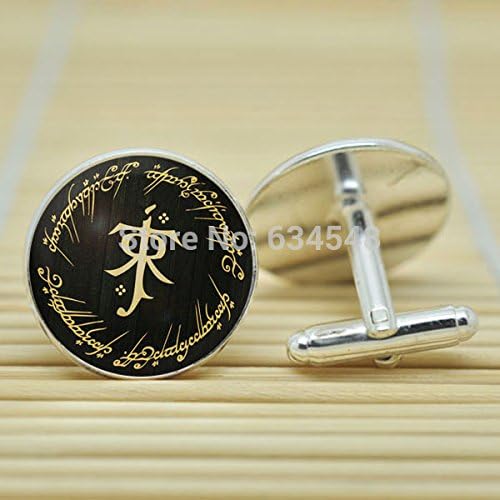 Pretty Lee Lord White Tree Gondor The Hobbit In Silver Cufflinks Glass Cabochon Cufflinks C3290
