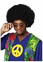 R50767/1094 Promotional Black Afro Clown Wig 23095