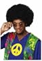 R50767/1094 Promotional Black Afro Clown Wig 23095