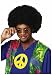 R50767/1094 Promotional Black Afro Clown Wig 23095