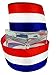 Red White and Blue American Ribbon Stripe Wired 1.5-2.5