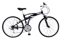 FILA(フィラ)アルミ製Wサス26インチ18段変速折りたたみ自転車 FL-268FDAL ネイビー FL-268FDAL