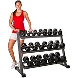 XMark 4 ft. Three Tier Dumbbell Rack XM-4439