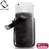 CAPDASE iPhone 3G & 3GS Smart Pocket Kraco, Black スマートポケット レザーケース クラコ ブラック SLIH3G-S419の画像