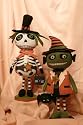 Pair of Vintage Style Felt Halloween Decoration Characters Style B