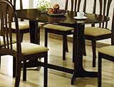 Double Pedestal Dining Table in Espresso Finish