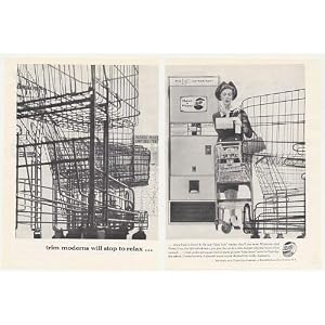 1959 Pepsi Bottle Vending Machine Grocery Store 2-Page Print Ad
