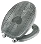 Cornat KSD811 WC-Sitz Dekor Herz, Holzkern (MDF), lackiert