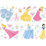 Decofun, Disney Princess Wall Sticker Stikaroundsby Leisurebrands