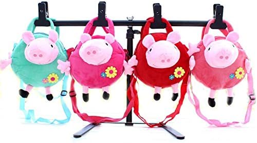Lovely Peppa Pig Shoulder Bag Plush Handbag Random Color (1 pc)