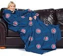 Chicago Cubs Adult Comfy Throw Blanket with Sleeves