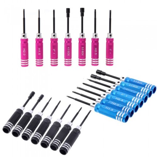 Docooler 7PCS RC Helicopter Plane Car Screw Driver Tool Kit