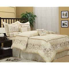 Nanshing Vivian King 7-Piece Jacquard Comforter Set