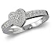 Heart Shaped Diamond Promise Ring