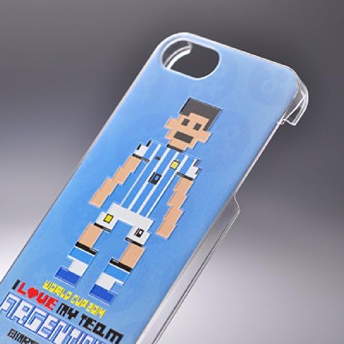 2014 FIFA Brazil World Cup Professional Soccer Sports Team I Love My Team World Cup 2014 Edition Designer Hard Case Back Cover for iPhone 5 and 5S - Argentina # 10