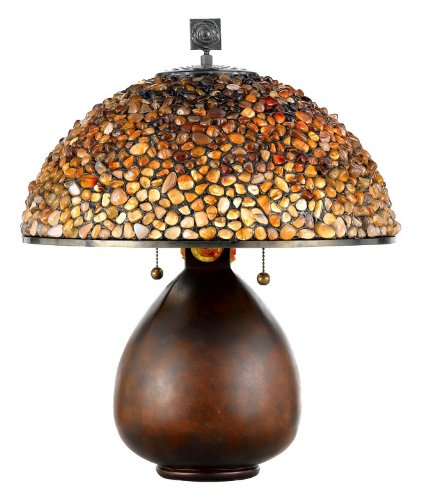 Quoizel Tiffany 20 1/2 -Inch Table Lamp  Fossil 