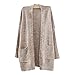 SAYM Women's No Loose Cardigan Sweater Coat Bold Lines Knit
