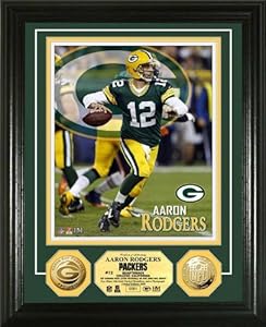 NFL Aaron Rodgers Gold Coin Photo Mint
