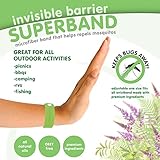 NEW Invisible Barrier Superband - ALL NATURAL Microfiber Insect Repelling Wristband 5 Pack (Green)